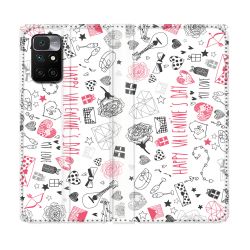 Housse Cuir Portefeuille Pour Xiaomi Redmi 10 Amour Valentines