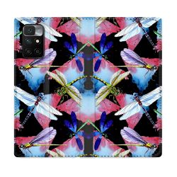 Housse Cuir Portefeuille Pour Xiaomi Redmi 10 Animal Libellule