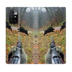 Housse Cuir Portefeuille Pour Xiaomi Redmi 10 Chasse Vision Tir