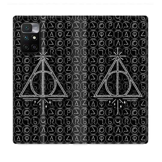 Housse Cuir Portefeuille Pour Xiaomi Redmi 10 Harry Potter Hollows Triangle Noir