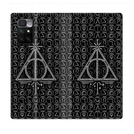 Housse Cuir Portefeuille Pour Xiaomi Redmi 10 Harry Potter Hollows Triangle Noir