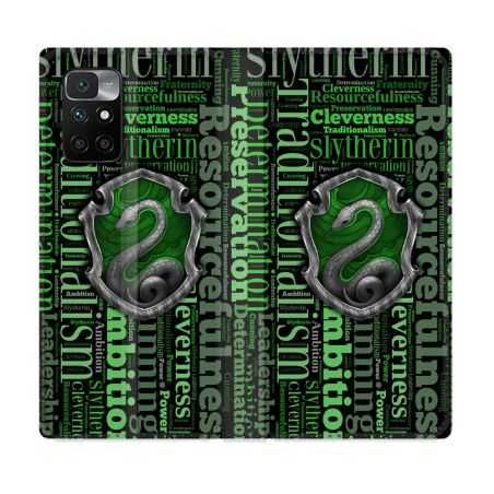 Housse Cuir Portefeuille Pour Xiaomi Redmi 10 Harry Potter Serpentar