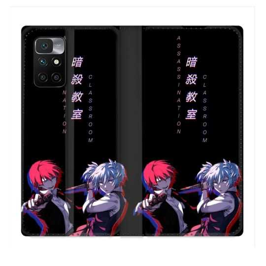 Housse Cuir Portefeuille Pour Xiaomi Redmi 10 Manga Assassination Classroom Duo