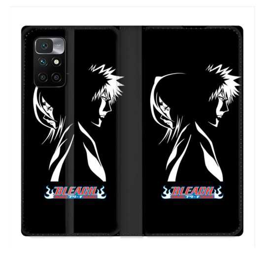 Housse Cuir Portefeuille Pour Xiaomi Redmi 10 Manga Bleach Duo