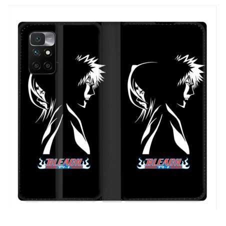 Housse Cuir Portefeuille Pour Xiaomi Redmi 10 Manga Bleach Duo