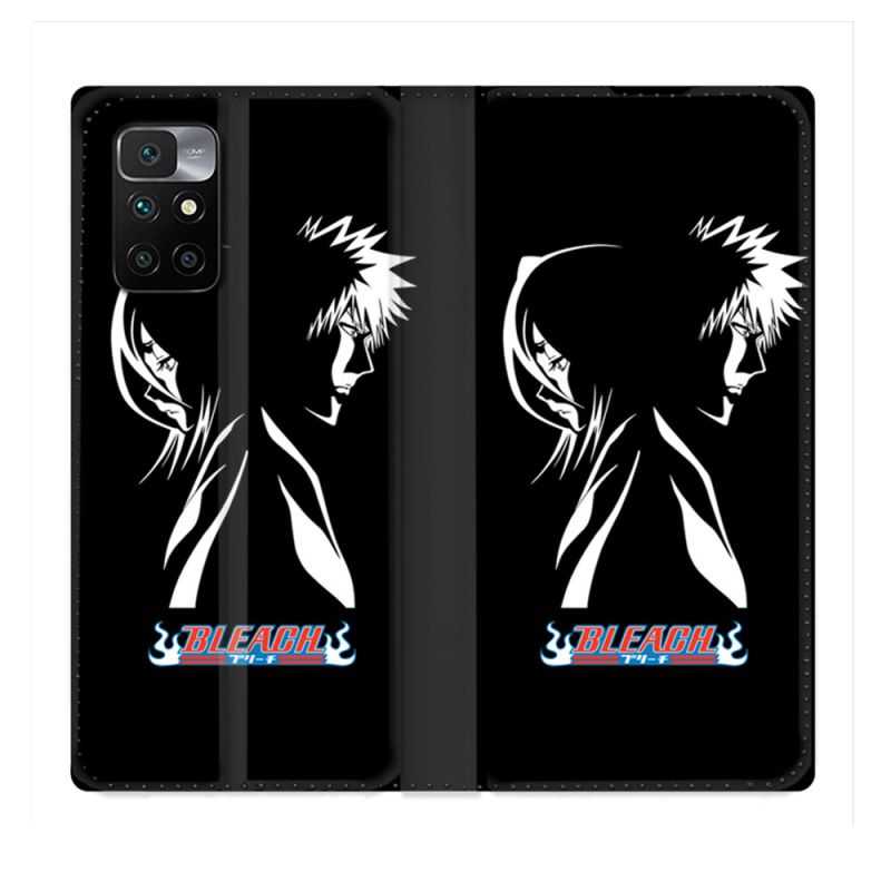 Housse Cuir Portefeuille Pour Xiaomi Redmi 10 Manga Bleach Duo