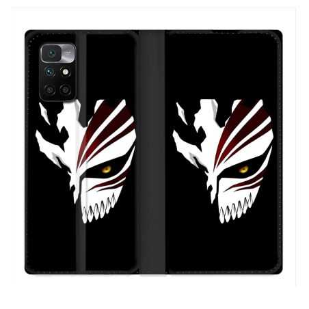 Housse Cuir Portefeuille Pour Xiaomi Redmi 10 Manga Bleach Masque