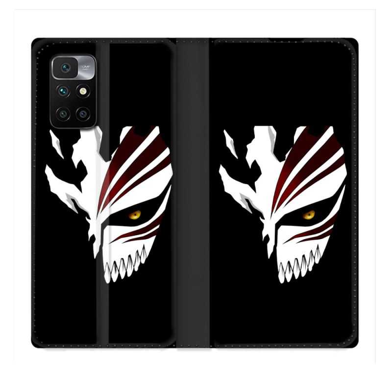 Housse Cuir Portefeuille Pour Xiaomi Redmi 10 Manga Bleach Masque