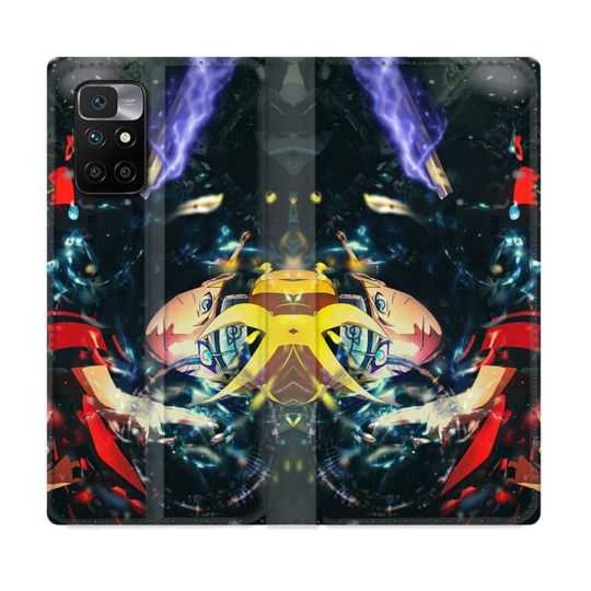 Housse Cuir Portefeuille Pour Xiaomi Redmi 10 Manga Boruto Eclair