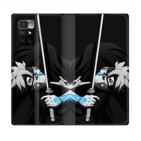 Housse Cuir Portefeuille Pour Xiaomi Redmi 10 Manga Boruto Epée