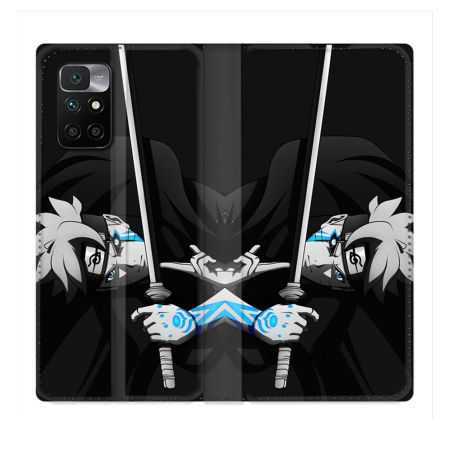Housse Cuir Portefeuille Pour Xiaomi Redmi 10 Manga Boruto Epée