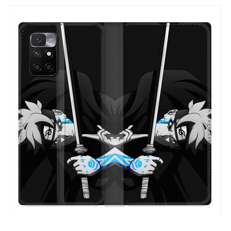 Housse Cuir Portefeuille Pour Xiaomi Redmi 10 Manga Boruto Epée