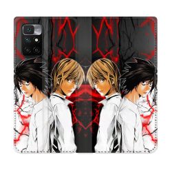 Housse Cuir Portefeuille Pour Xiaomi Redmi 10 Manga Death Note Duo