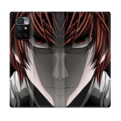 Housse Cuir Portefeuille Pour Xiaomi Redmi 10 Manga Death Note Kira
