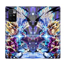 Housse Cuir Portefeuille Pour Xiaomi Redmi 10 Manga Dragon Ball Sangohan Duo