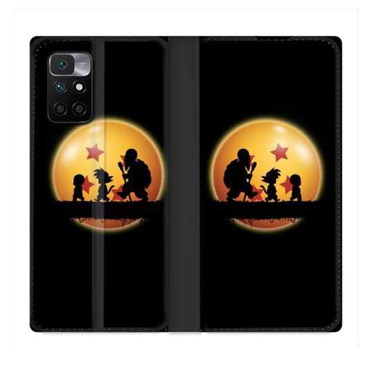 Housse Cuir Portefeuille Pour Xiaomi Redmi 10 Manga Dragon Ball Vintage