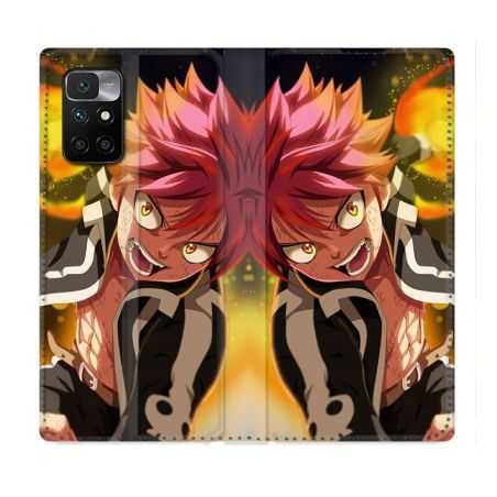 Housse Cuir Portefeuille Pour Xiaomi Redmi 10 Manga Fairy Tail Natsu