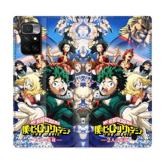 Housse Cuir Portefeuille Pour Xiaomi Redmi 10 Manga My Hero Academia Affiche