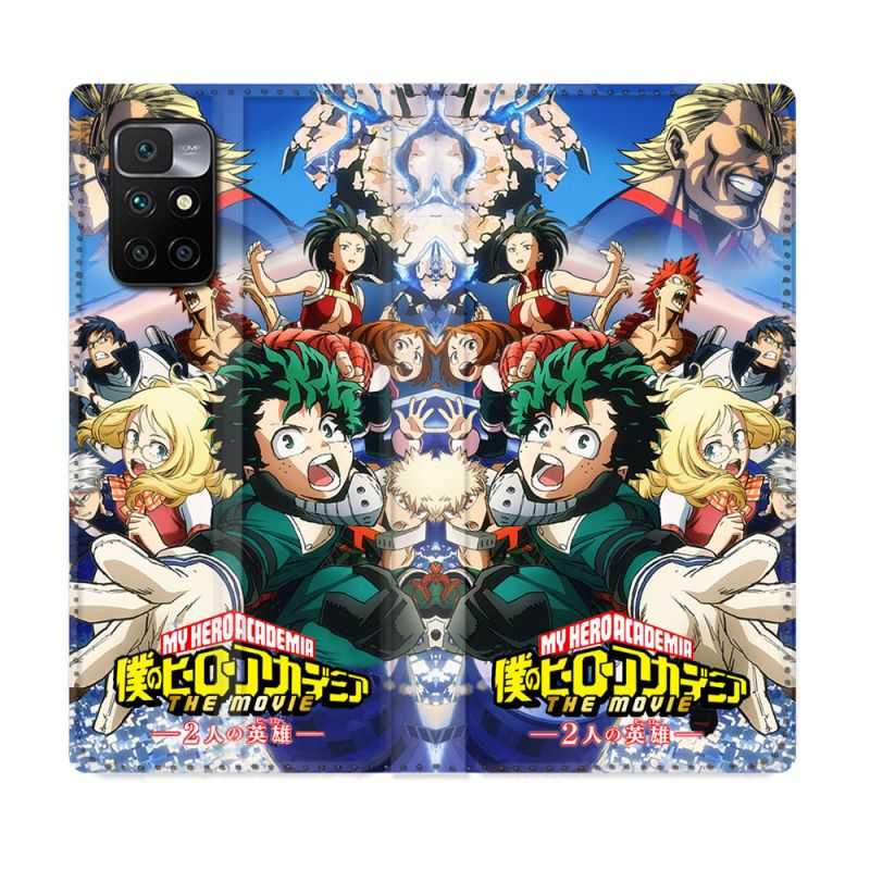 Housse Cuir Portefeuille Pour Xiaomi Redmi 10 Manga My Hero Academia Affiche