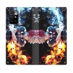 Housse Cuir Portefeuille Pour Xiaomi Redmi 10 Manga My Hero Academia Shoto
