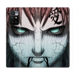 Housse Cuir Portefeuille Pour Xiaomi Redmi 10 Manga Naruto Gaara