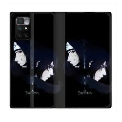 Housse Cuir Portefeuille Pour Xiaomi Redmi 10 Manga Naruto Sasuke Itachi