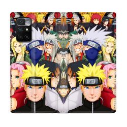 Housse Cuir Portefeuille Pour Xiaomi Redmi 10 Manga Naruto Team
