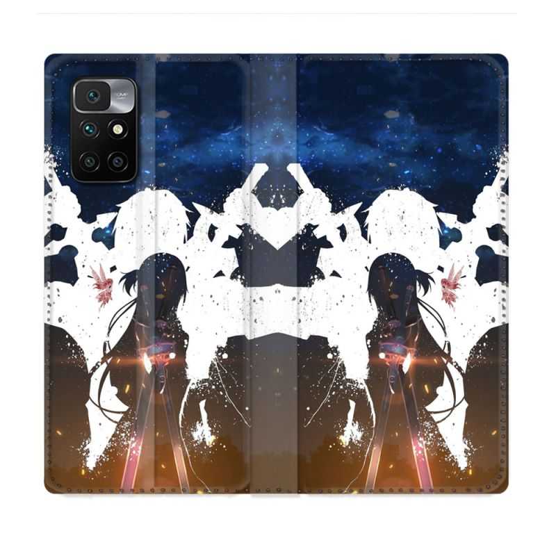 Housse Cuir Portefeuille Pour Xiaomi Redmi 10 Manga SAO sword Art Online Asuna