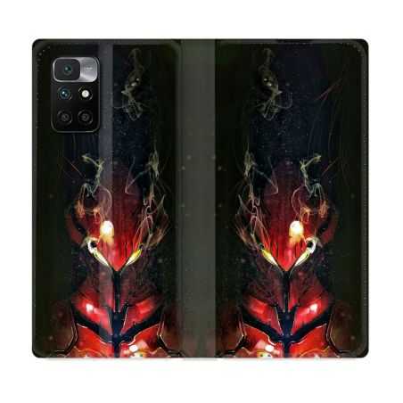 Housse Cuir Portefeuille Pour Xiaomi Redmi 10 Manga Solo Leveling Igris