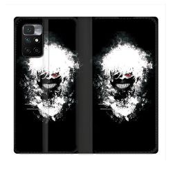 Housse Cuir Portefeuille Pour Xiaomi Redmi 10 Manga Tokyo Ghoul Kaneki Tag