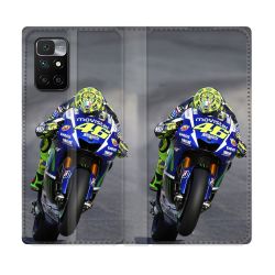 Housse Cuir Portefeuille Pour Xiaomi Redmi 10 Moto Course GP Wheeling 46
