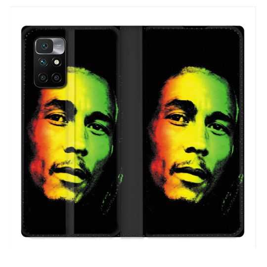 Housse Cuir Portefeuille Pour Xiaomi Redmi 10 Musique Bob Marley 2