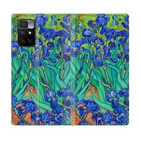 Housse Cuir Portefeuille Pour Xiaomi Redmi 10 Peinture Iris
