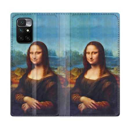 Housse Cuir Portefeuille Pour Xiaomi Redmi 10 Peinture Joconde