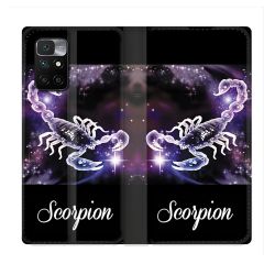 Housse Cuir Portefeuille Pour Xiaomi Redmi 10 Signe Zodiaque 2 Scorpion