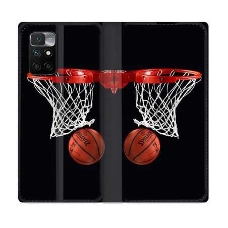 Housse Cuir Portefeuille Pour Xiaomi Redmi 10 Sport Basket Panier