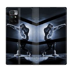 Housse Cuir Portefeuille Pour Xiaomi Redmi 10 Sport Boxe Poing