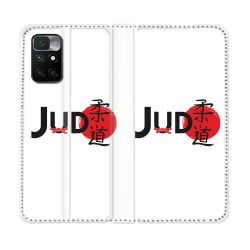 Housse Cuir Portefeuille Pour Xiaomi Redmi 10 Sport Judo Logo