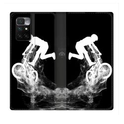 Housse Cuir Portefeuille Pour Xiaomi Redmi 10 Sport VTT Noir