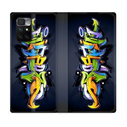 Housse Cuir Portefeuille Pour Xiaomi Redmi 10 Street Art Graffiti