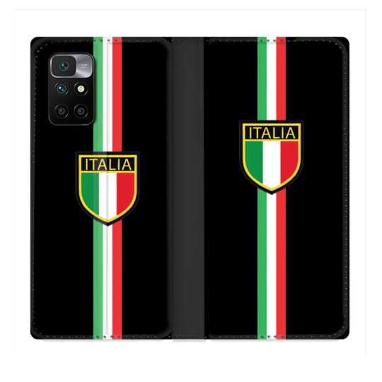 Housse Cuir Portefeuille Pour Xiaomi Redmi 10 Voyage Italie 3 Noir