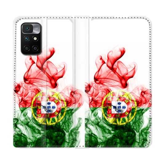 Housse Cuir Portefeuille Pour Xiaomi Redmi 10 Voyage Portugal Flamme