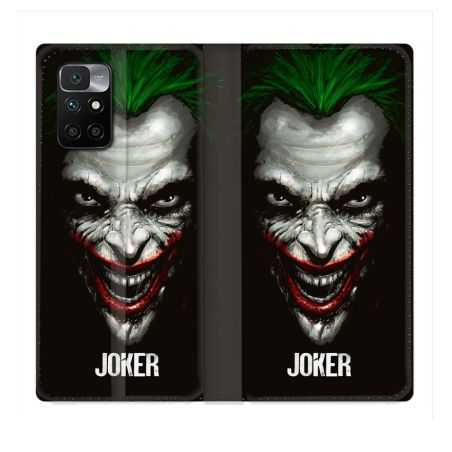 Housse Cuir Portefeuille Pour Xiaomi Redmi 10 Joker Noir