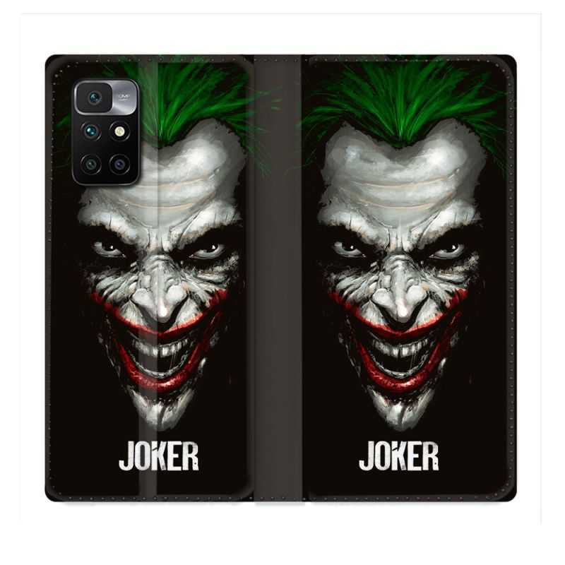 Housse Cuir Portefeuille Pour Xiaomi Redmi 10 Joker Noir