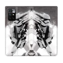 Housse Cuir Portefeuille Pour Xiaomi Redmi 10 Star Wars - Trooper