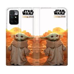 Housse Cuir Portefeuille Pour Xiaomi Redmi 10 Star Wars - Yoda bebe soleil