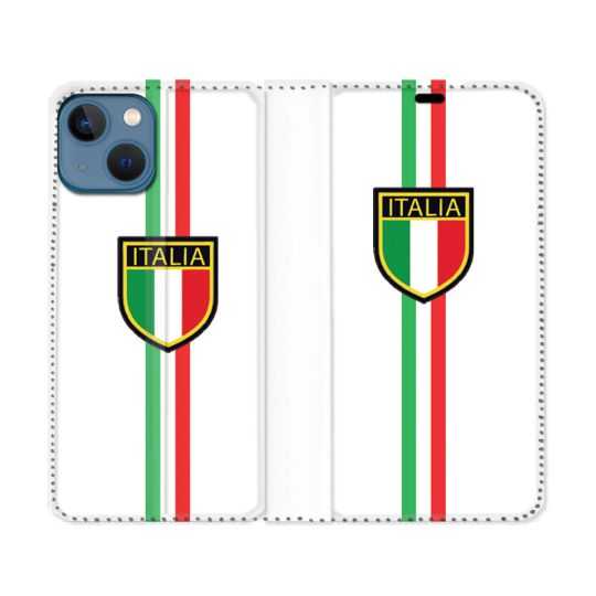 Housse Cuir Portefeuille Pour Iphone 14 (6.1) Voyage Italie 3 Blanc