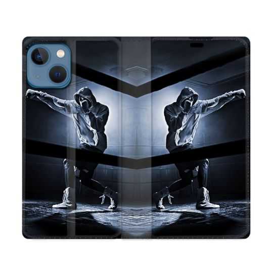 Housse Cuir Portefeuille Pour Iphone 14 (6.1) Sport Boxe Poing