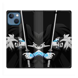 Housse Cuir Portefeuille Pour Iphone 14 (6.1) Manga Boruto Epée