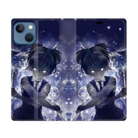 Housse Cuir Portefeuille Pour Iphone 14 (6.1) Manga Assassination Classroom Nagisa